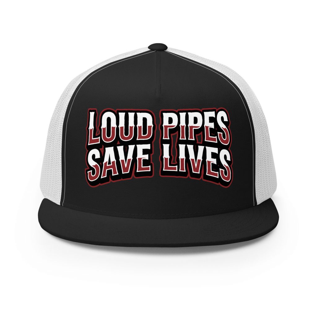 Trucker Cap „Loud Pipes Save Lives“ – Biker Cap mit Statement