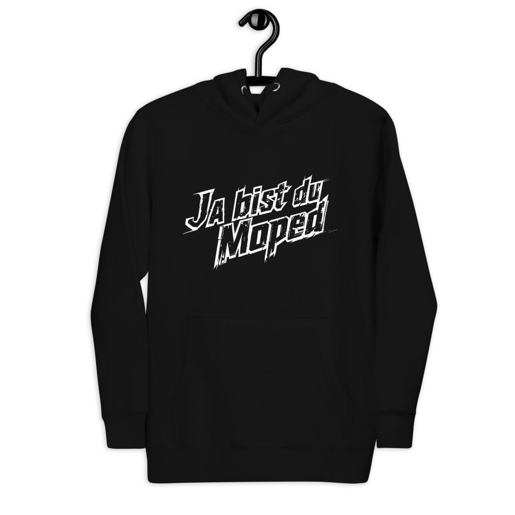 Biker Hoodie „Ja bist du Moped“ – Statement mit Humor