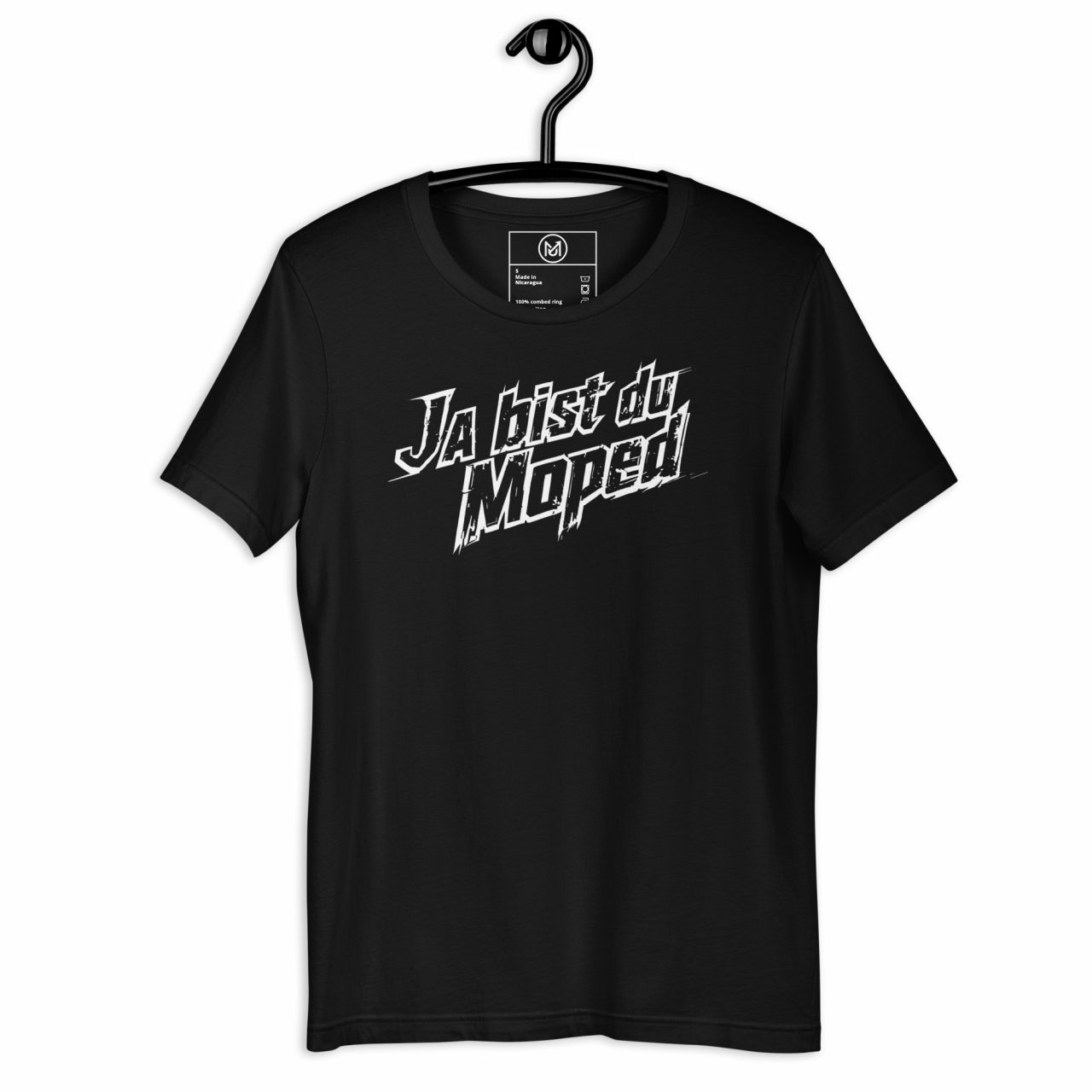 Biker T-Shirt „Ja bist du Moped“ – Großer Frontprint mit Kult-Spruch