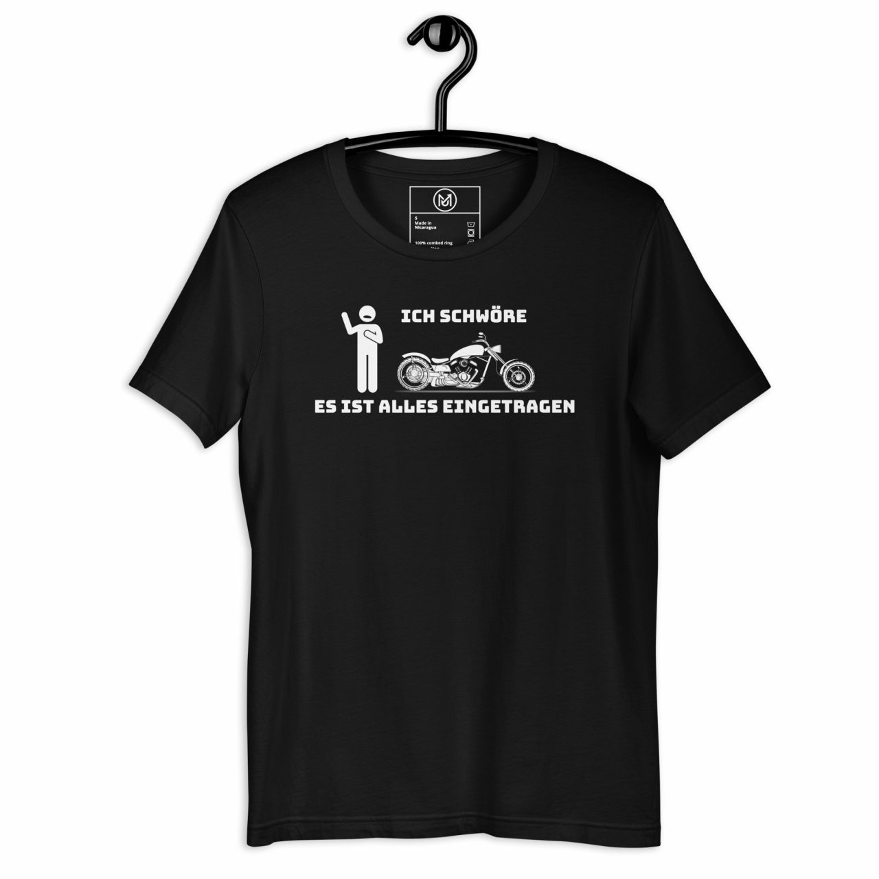 Biker T-Shirt „Ich schwöre, es ist alles eingetragen“ – Humor trifft Schrauber-Realität