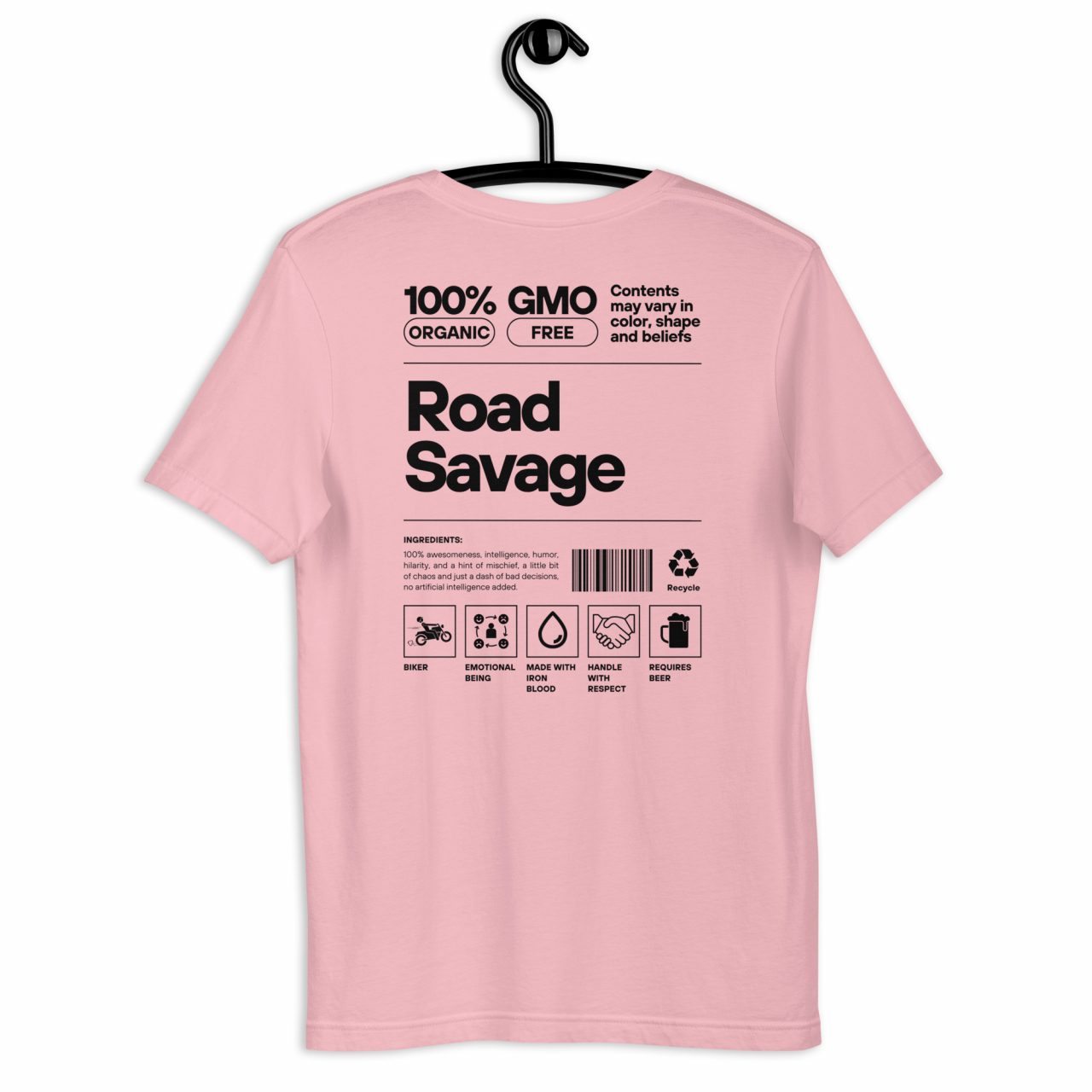 Biker T-Shirt „Road Savage“ – Gebrauchsanweisung für echte Biker