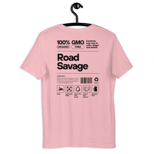 Biker T-Shirt „Road Savage“ – Gebrauchsanweisung für echte Biker