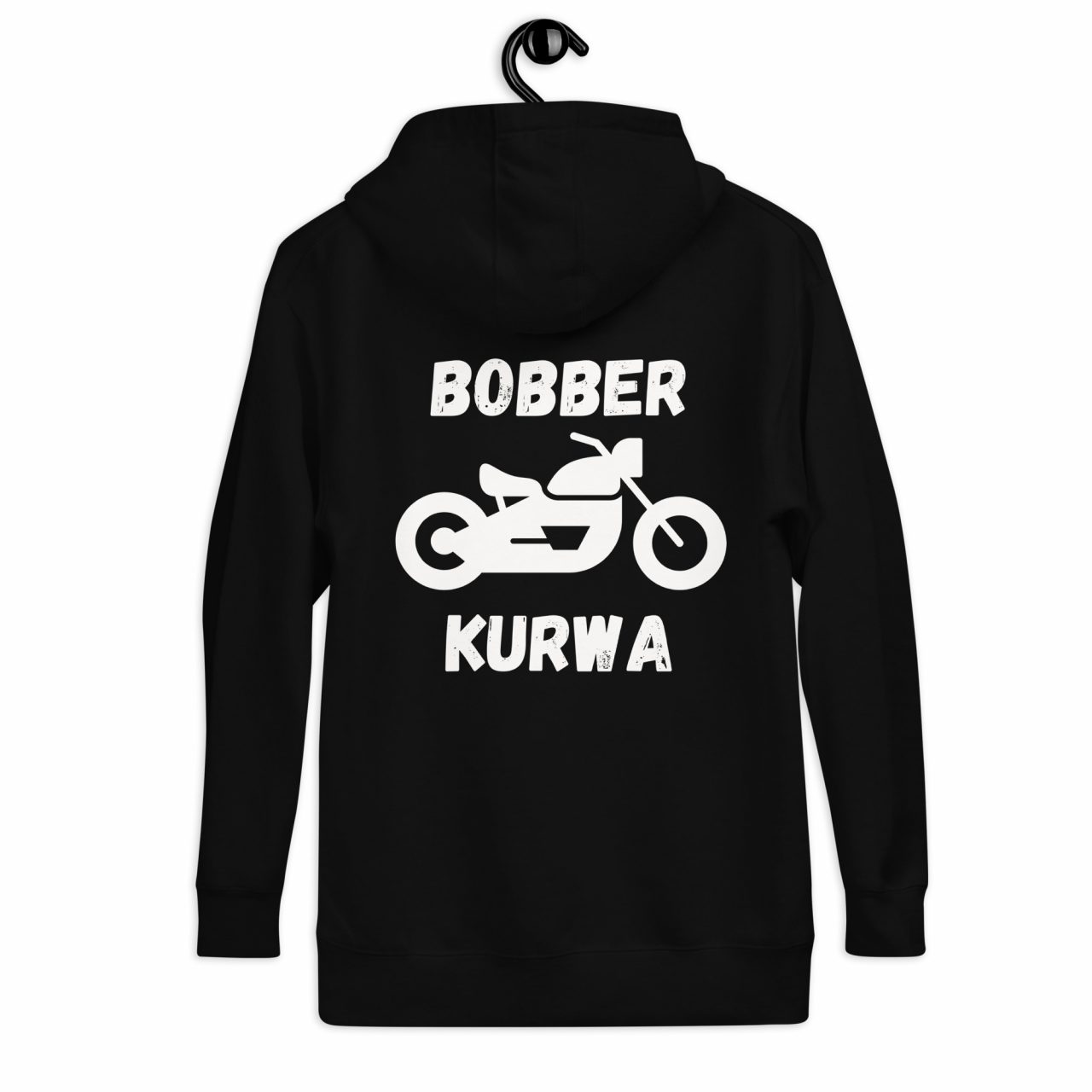 Bobber Kurwa Hoodie – Biker Hoodie mit Rückenprint für Bobber Fahrer