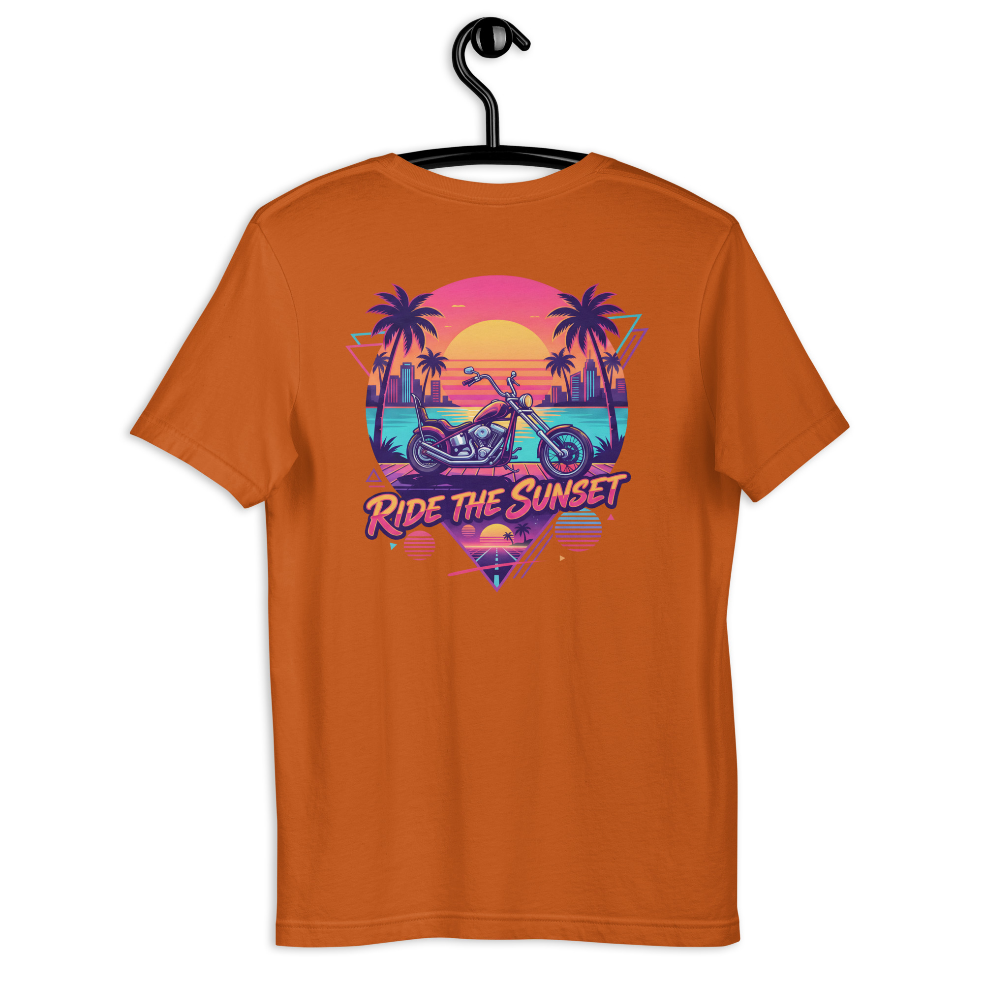 Ride the Sunset Motorrad T-Shirt – Bild 7