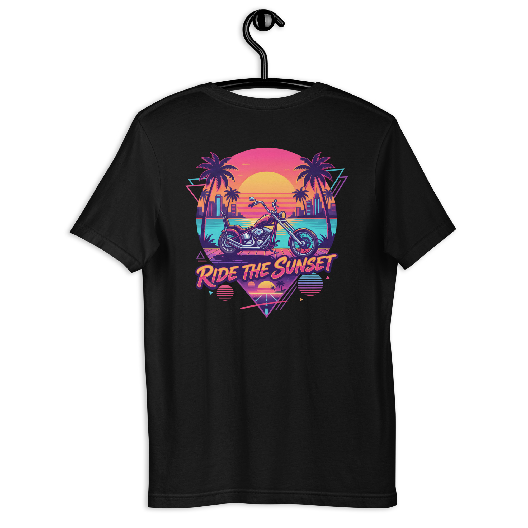 Ride the Sunset Motorrad T-Shirt – Bild 3