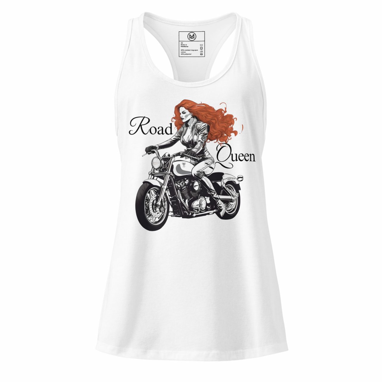 Racerback-Oberteil Damen „Road Queen“ – Motorrad Top für Bikerinnen