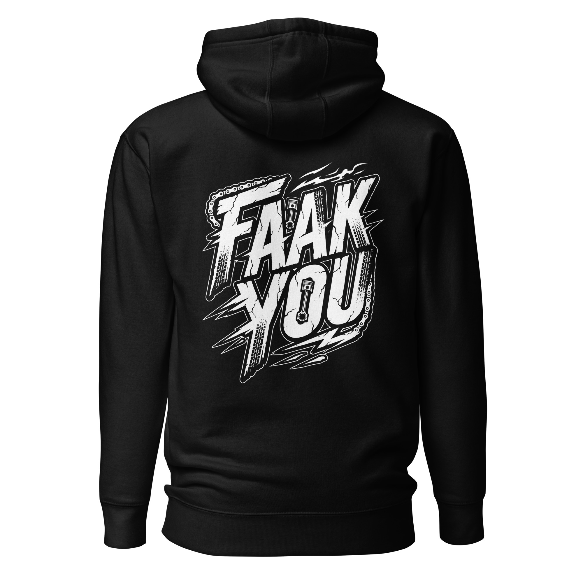 FAAK YOU Motorrad Unisex-Kapuzenpullover – Bild 2