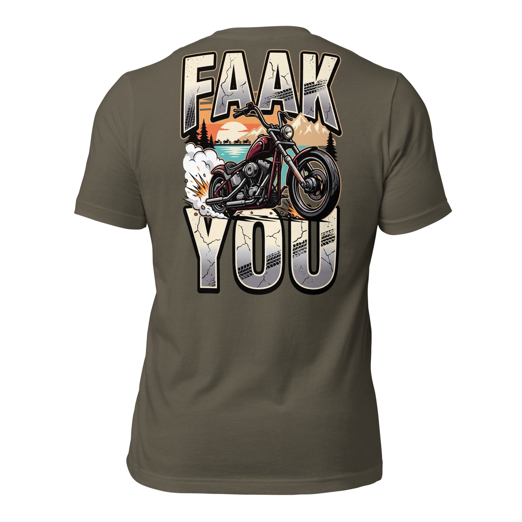 FAAK YOU Motorrad T-Shirt – European Bike Week Shirt mit Backprint & Brustlogo – Bild 4