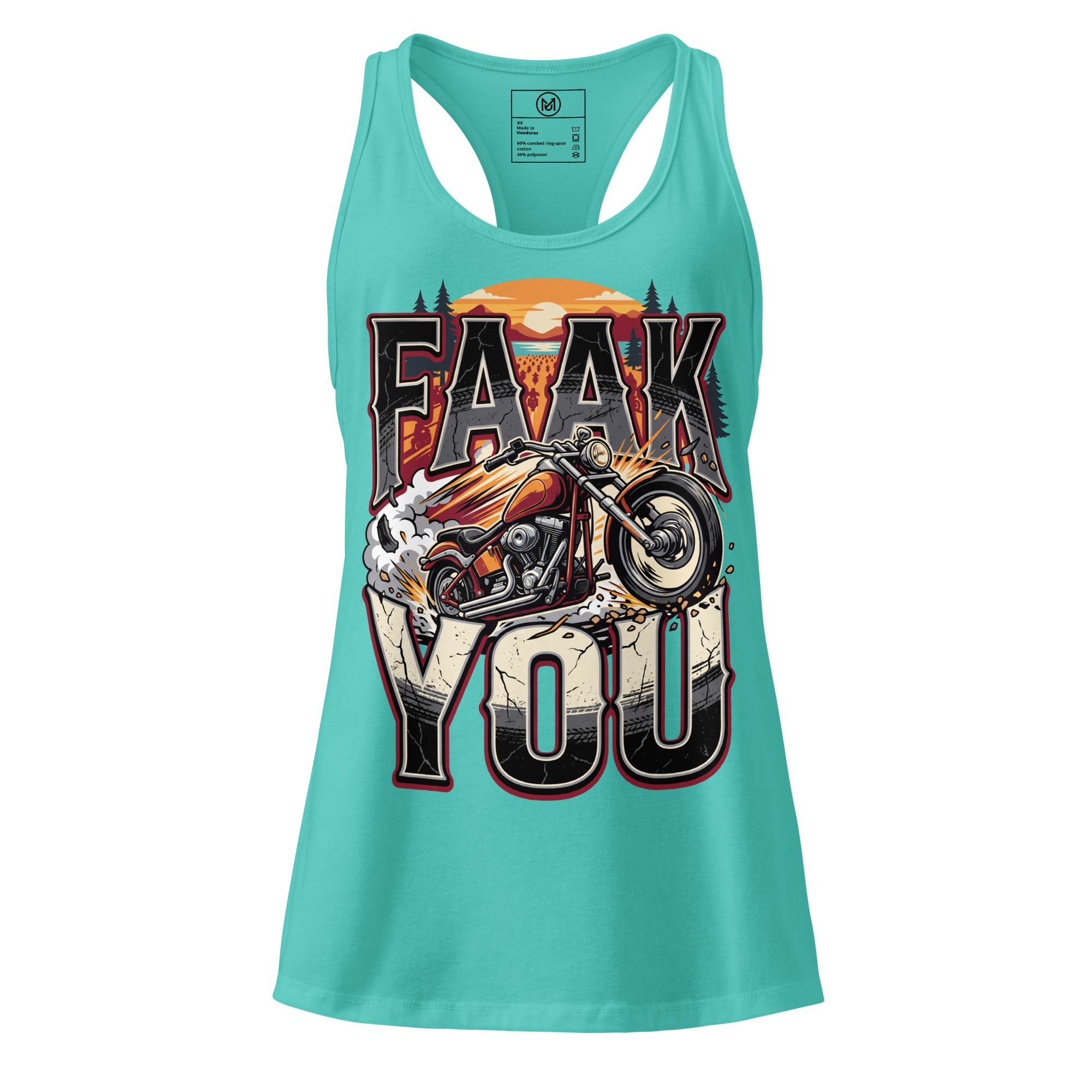 FAAK YOU Racerback-Oberteil – Motorrad Top für Bikerinnen – Bild 6