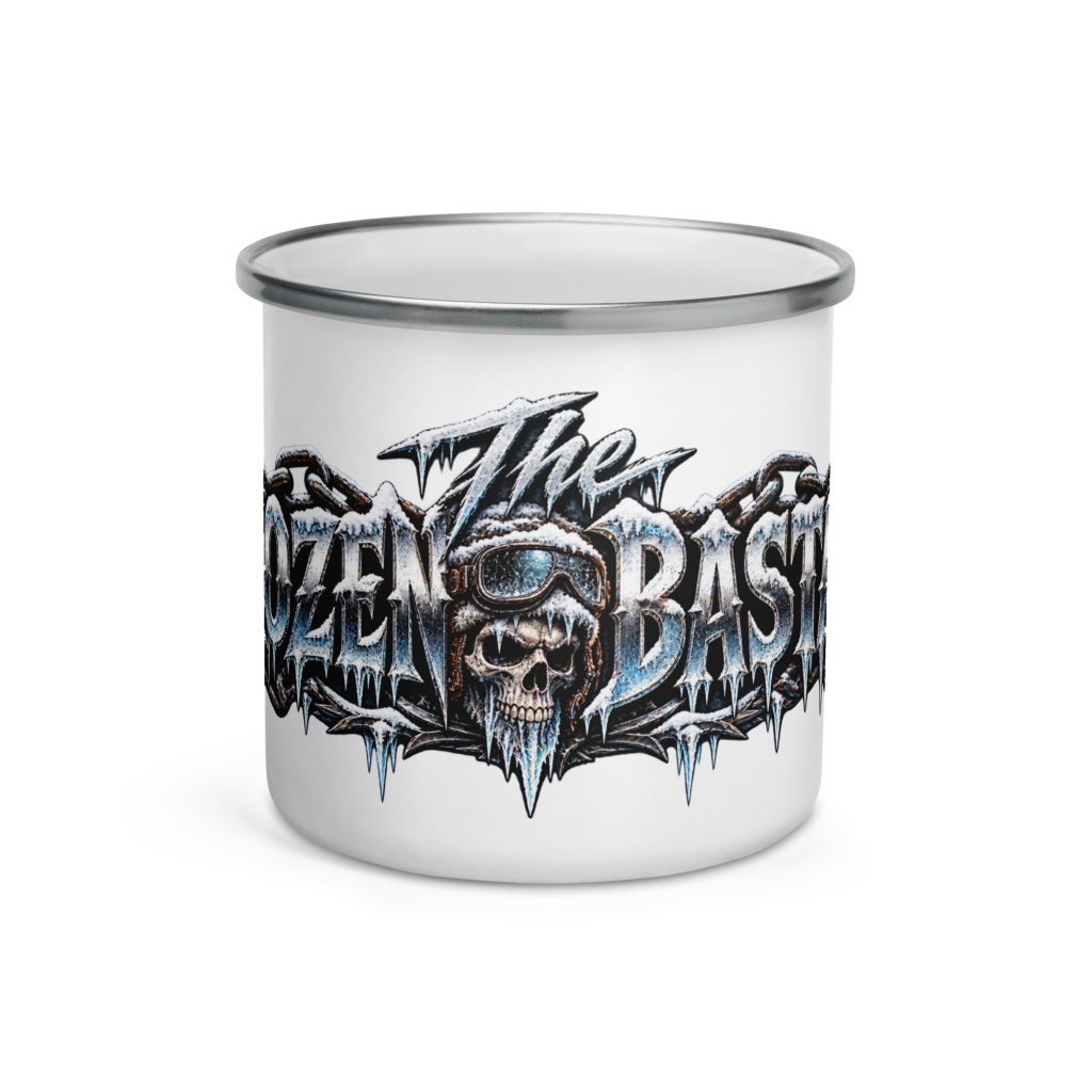 The Frozen Bastard – Emaille Tasse für echte Winter-Biker