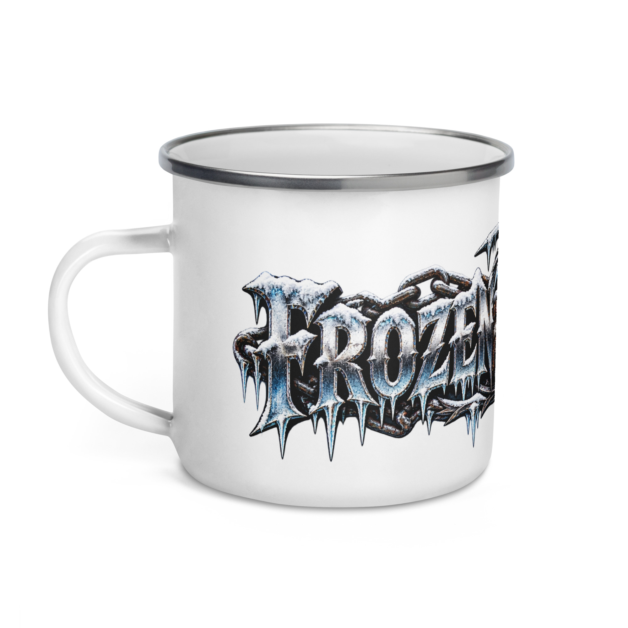 The Frozen Bastard – Emaille Tasse für echte Winter-Biker – Bild 2