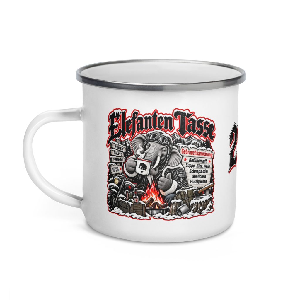 Elefanten Tasse – gemacht für echte Winter-Biker