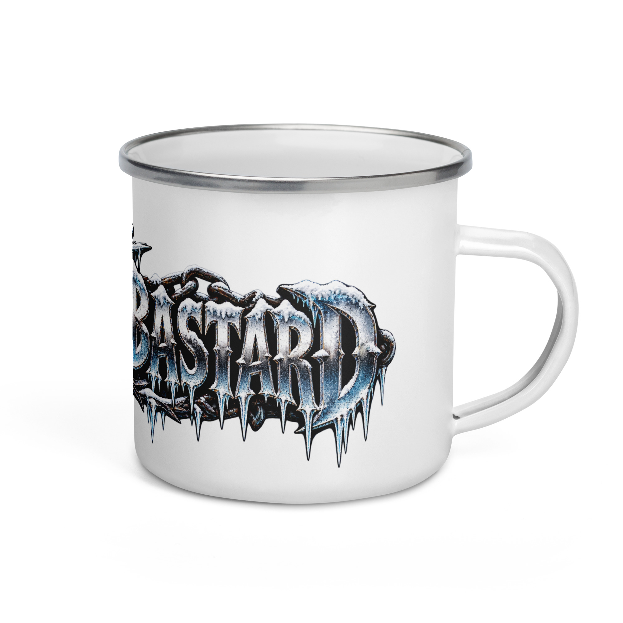 The Frozen Bastard – Emaille Tasse für echte Winter-Biker – Bild 3